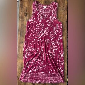 Red and White Lucky Brand Sleeveless Dress size small
